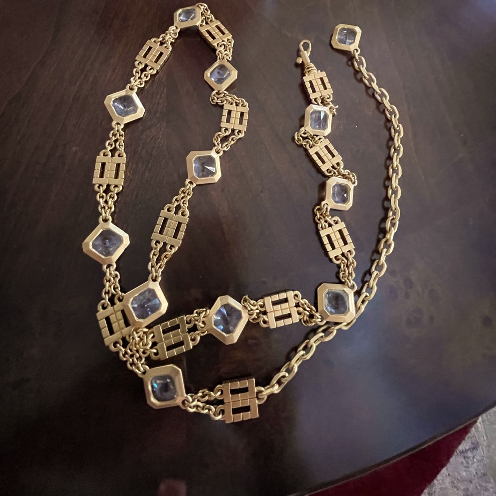 St.John Gold chain and Krystal belt
